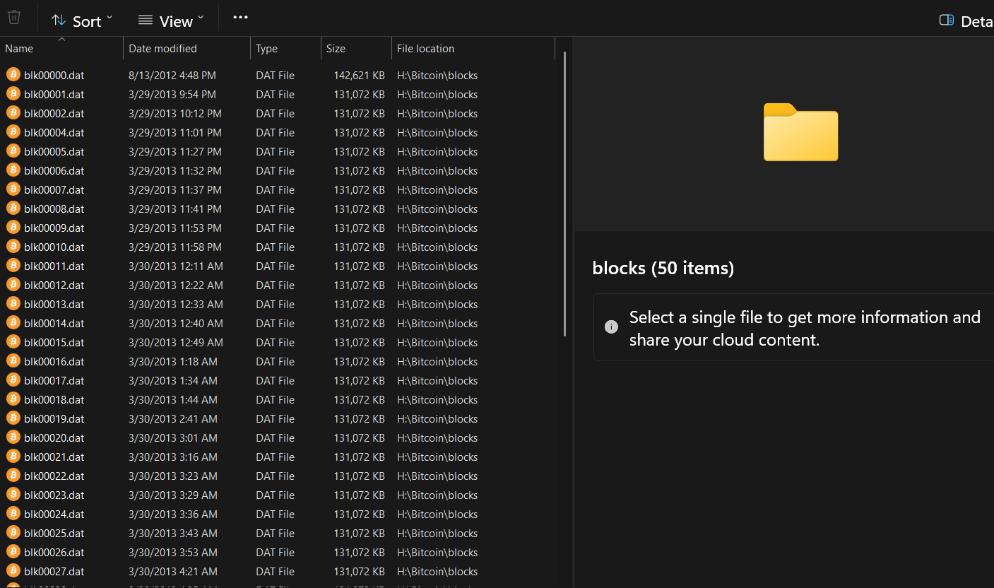 Pristine blk.dat Files Screenshot